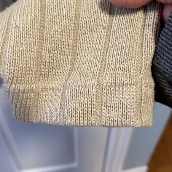 Marks work Warehouse shirt tan with green stripes - Picture 4 of 8